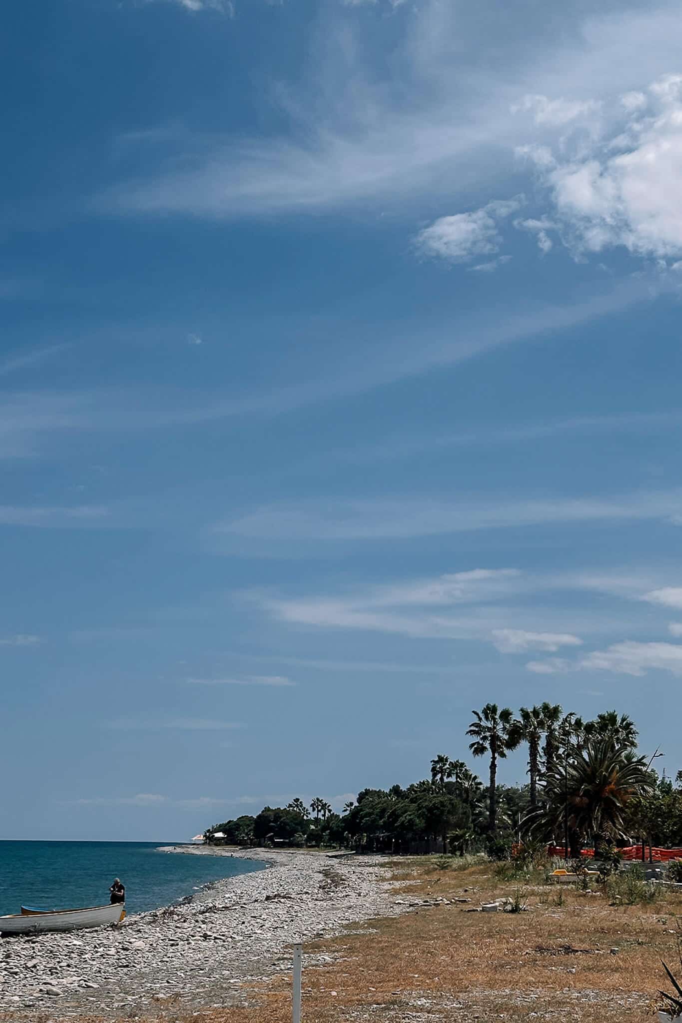 Strand von Rocca Imperiale in Kalabrien in Italien