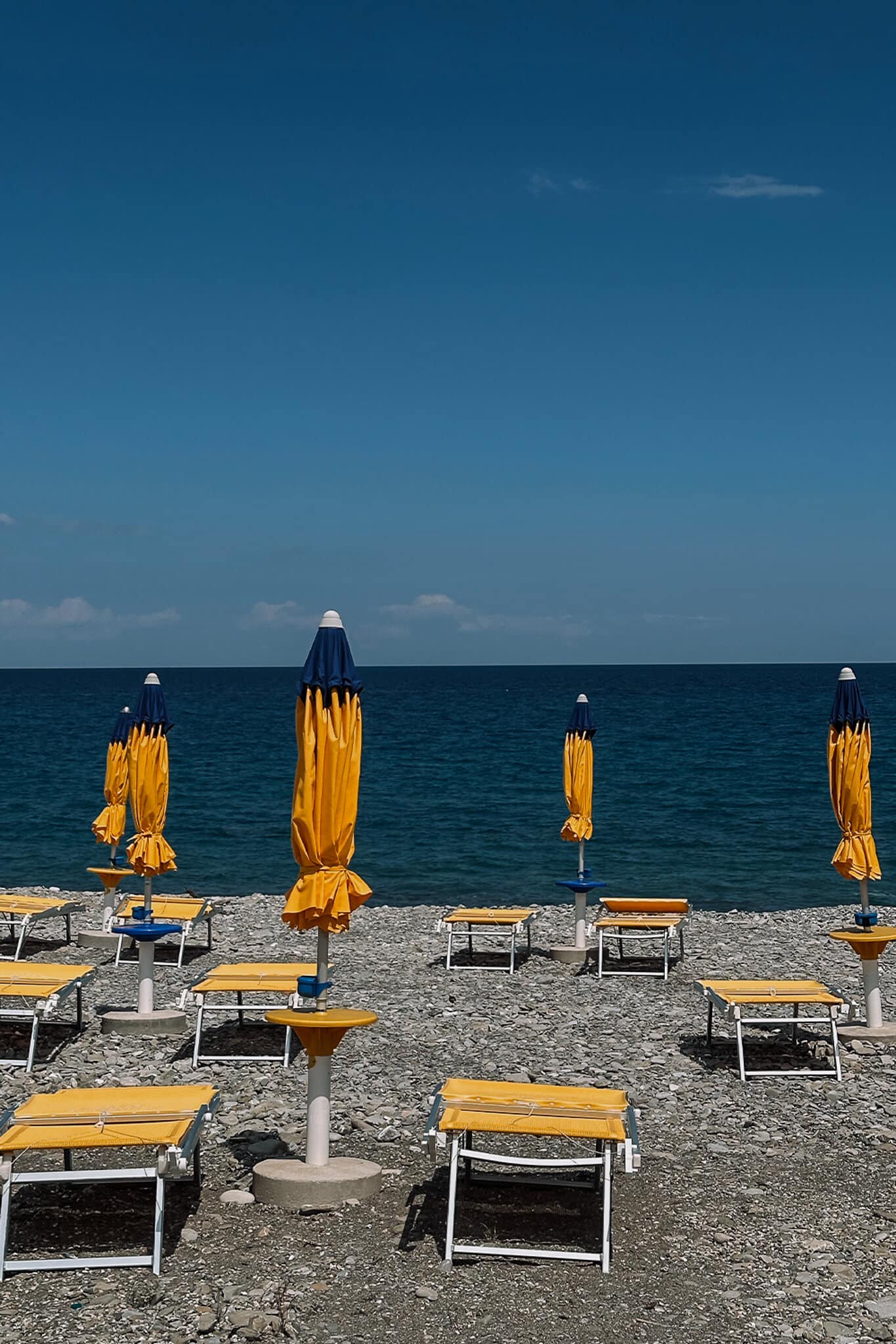 Lido am Strand von Rocca Imperiale in Kalabrien, Italien