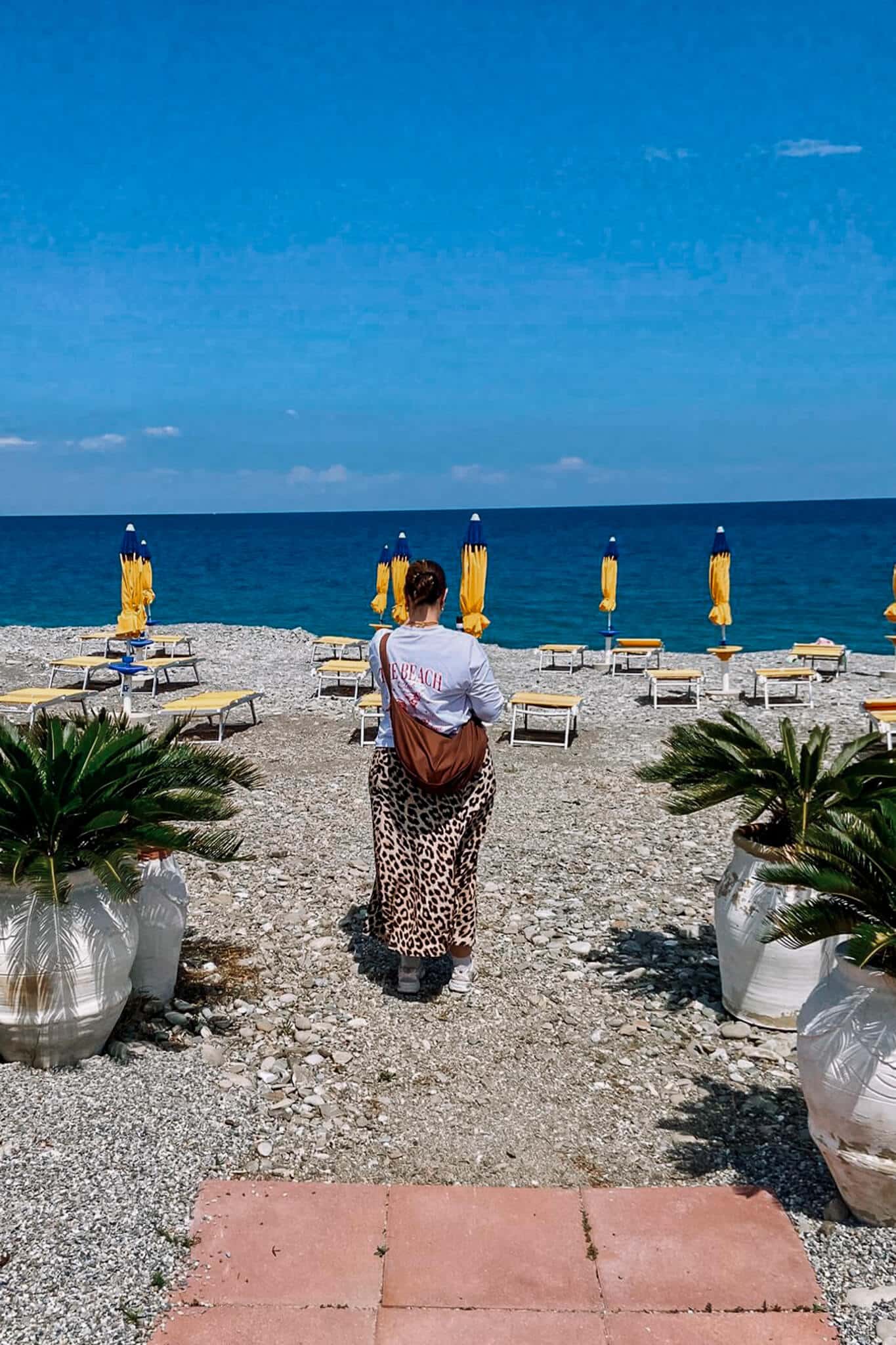 Strand von Rocca Imperiale in Kalabrien, Italien