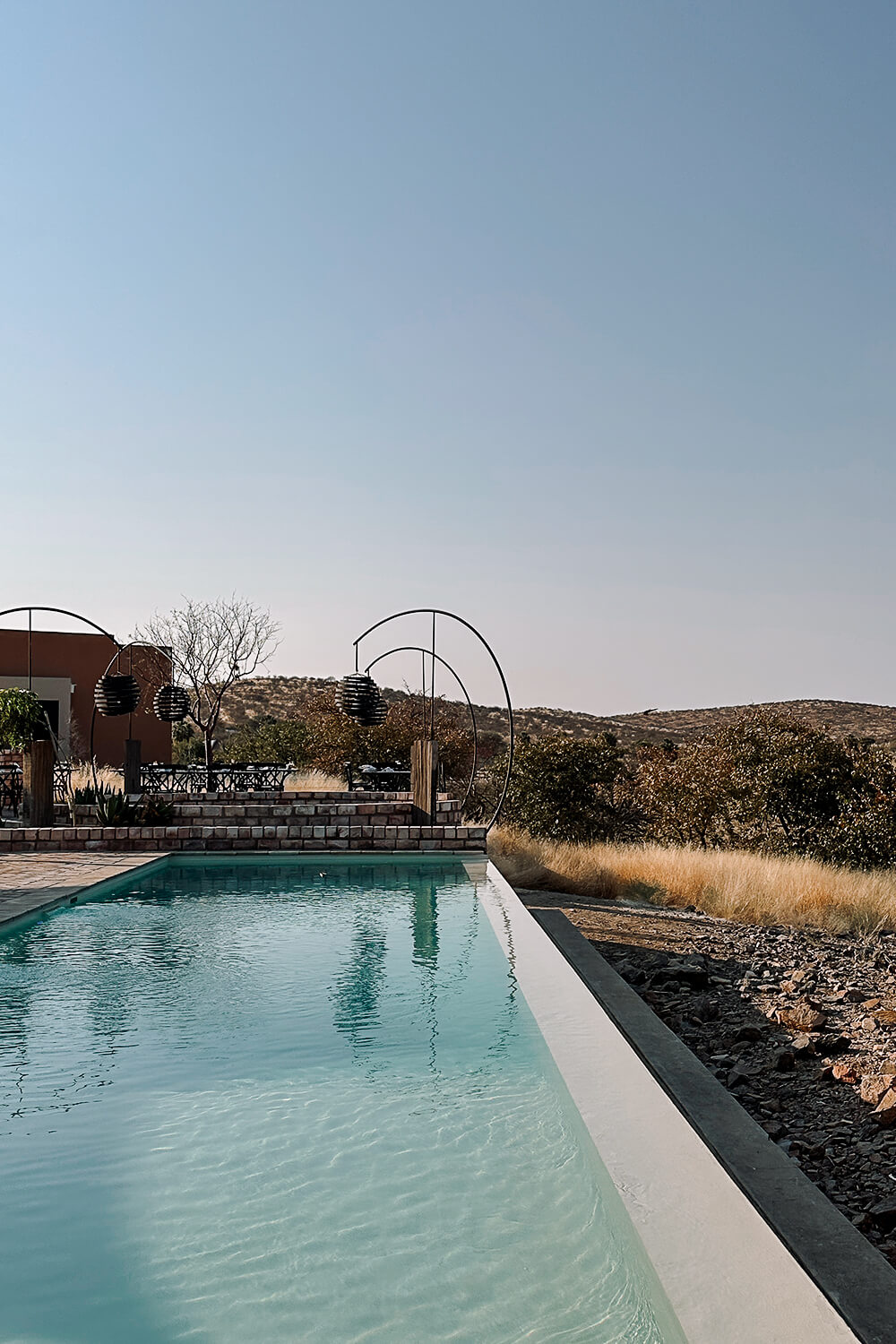 Damaraland Lodge, Namibia Pool in der Damaraland Lodge, Namibia
