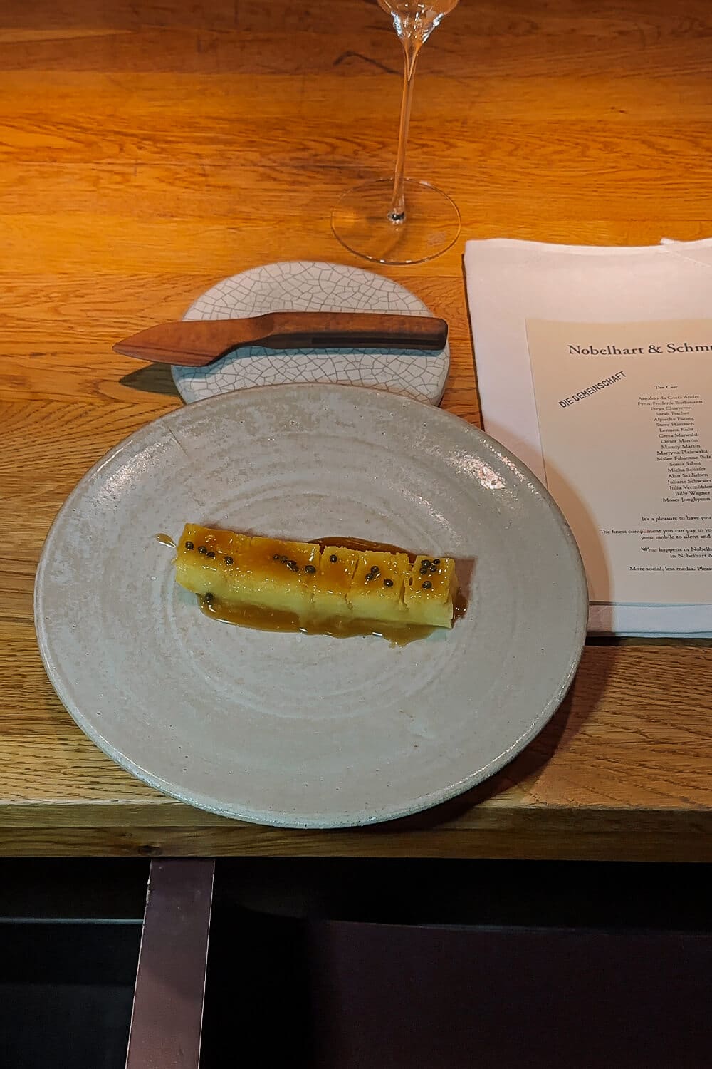 Nobelhart & Schmutzig Berlin Gegrillte Ananas im Nobelhart & Schmutzig in Berlin